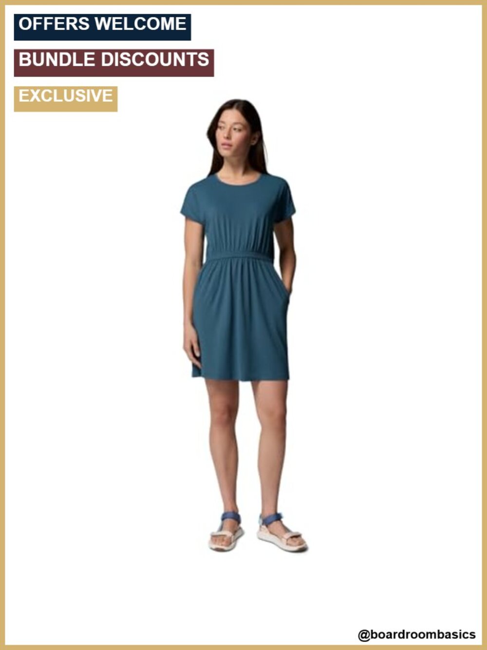 Columbia Chill River Short Sleeve Active Dress with Pockets